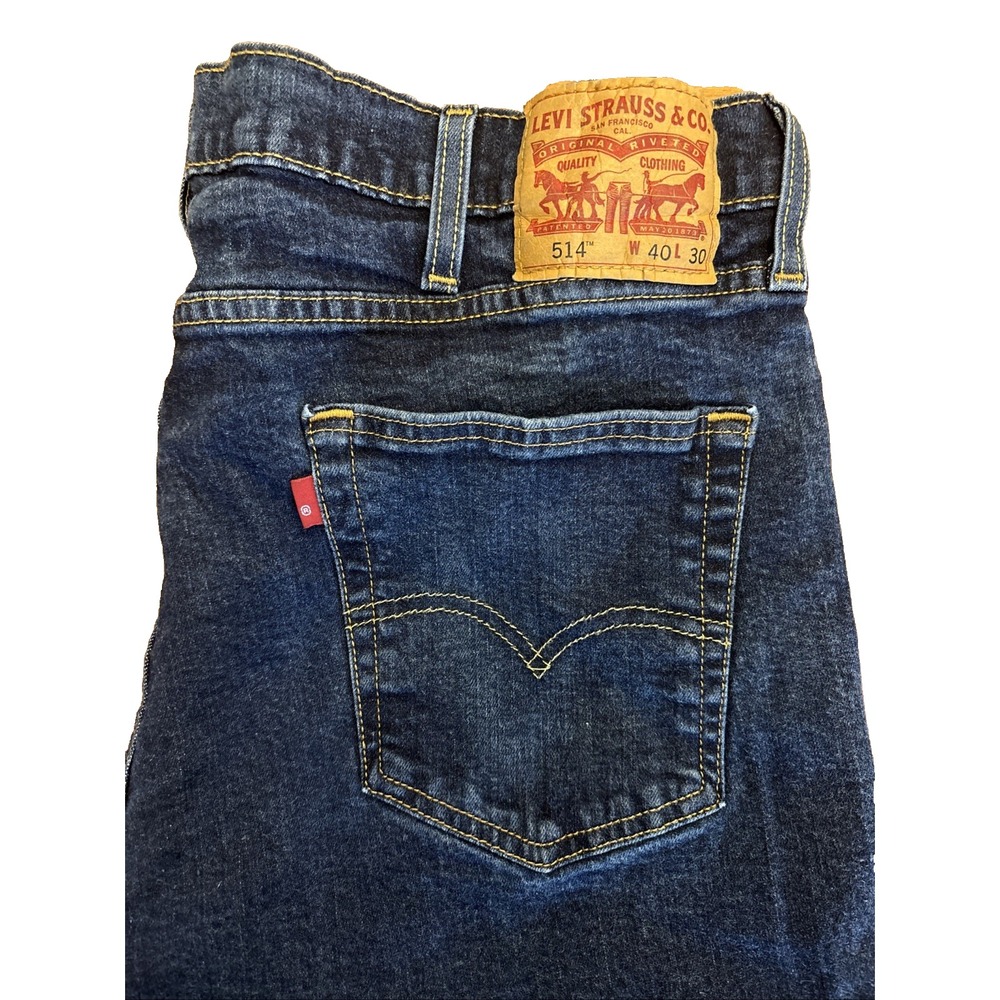 Levi's Men's 514, Medium Dark Blue Denim, Size‎ 40x30 (29) Straight